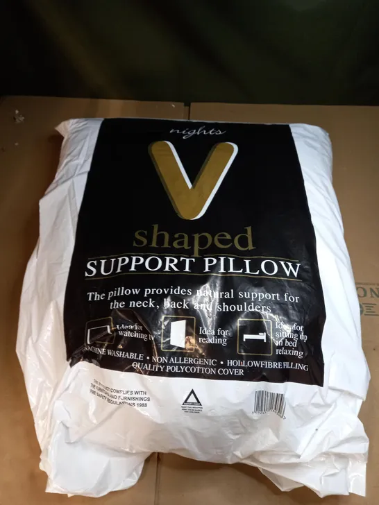 NIGHTS V SHAPED SUPPORT PILLOW 