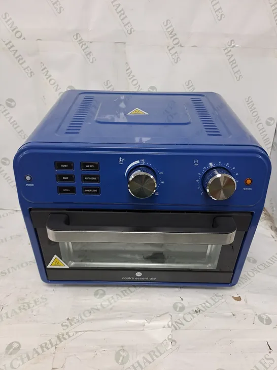 COOK'S ESSENTIAL 21-LITRE AIRFRYER OVEN IN BLUE 