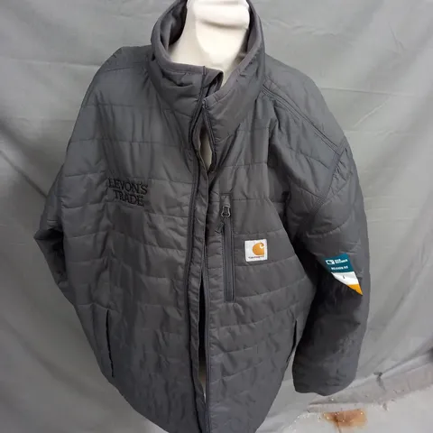 CARHARTT RAIN DEFENDER GREY JACKET - LARGE