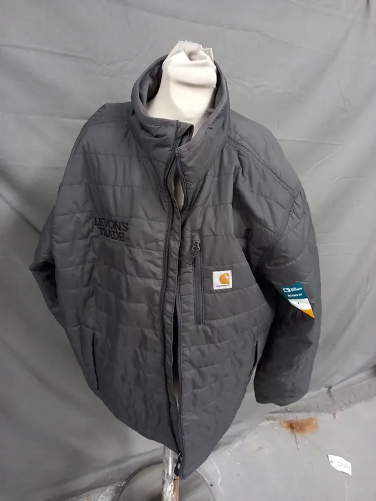 CARHARTT RAIN DEFENDER GREY JACKET - LARGE