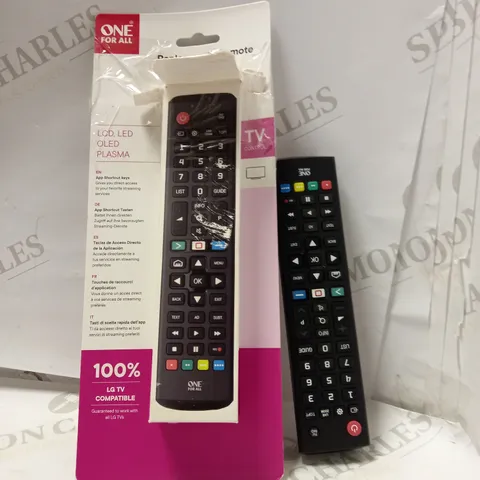 ONE FOR ALL REPLACEMENT REMOTE FOR LG TVS