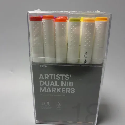 TYPO ARTISTS DUAL NIB MARKERS PACK OF 18