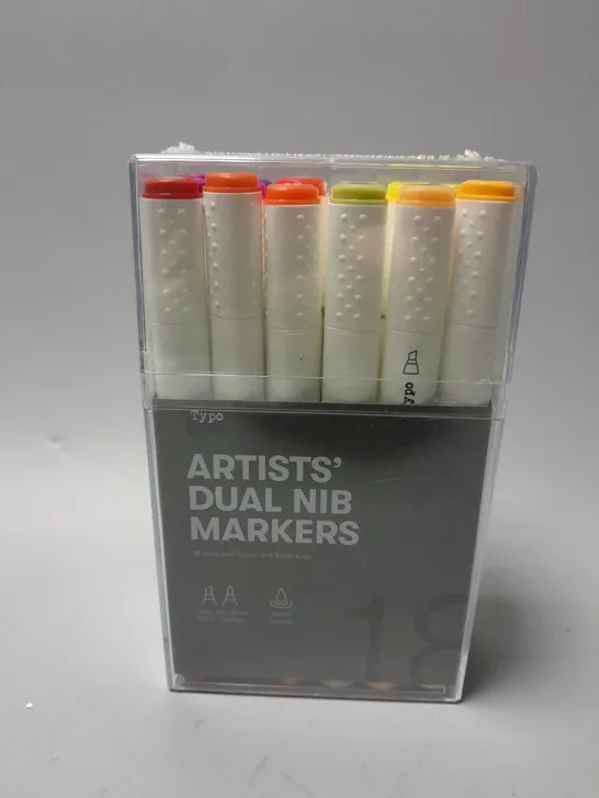 TYPO ARTISTS DUAL NIB MARKERS PACK OF 18