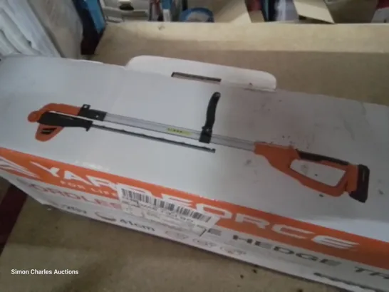 BOXED YARDFORCE CORDLESS POLE HEDGE TRIMMER