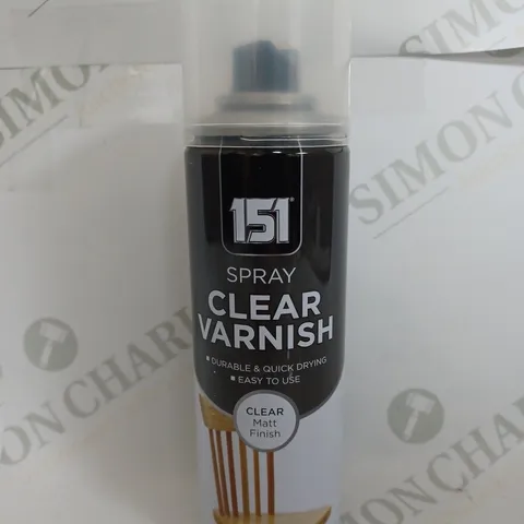 BOXED OF 12 151 SPRAY CLEAR VARNISH CLEAR MATT FINISH 