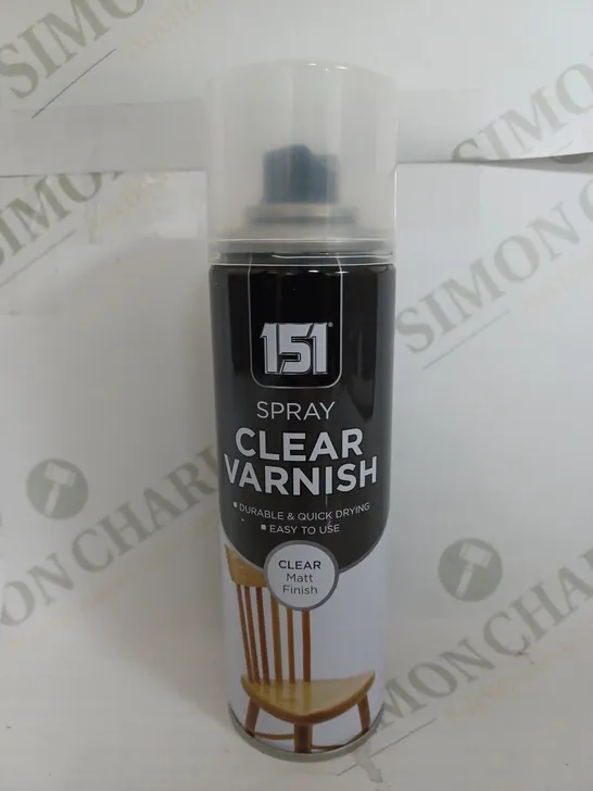 BOXED OF 12 151 SPRAY CLEAR VARNISH CLEAR MATT FINISH 