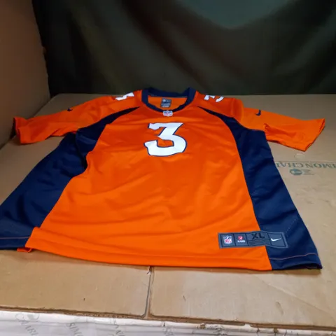 ORANGE/BLUE NFL BRONCOS SHIRT XL