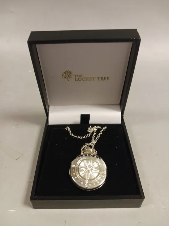 THE LOCKET TREE PREMIUM COMPASS LOCKET NECKLACE 