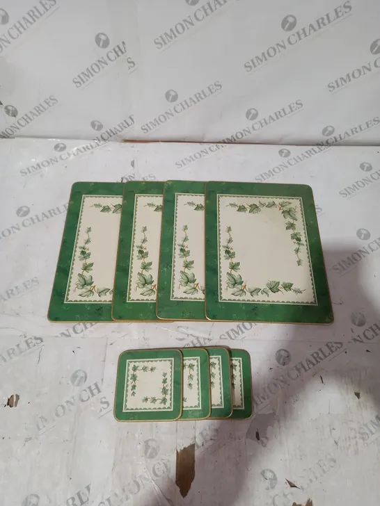 SET OF 4 PLACEMATS AND 4 COASTERS 