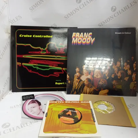 BOX OF APPROX 10 VINYLS TO INCLUDE FRANC MOODY, RUPERT LALLY AND DAVID BOWIE