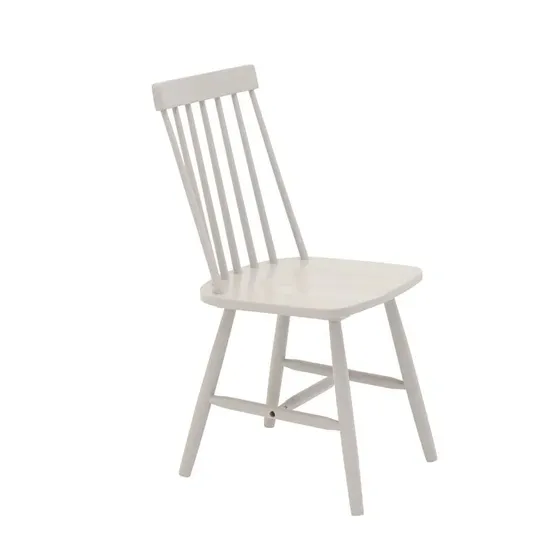 BOXED CROSSETT SOLID WOOD SLAT BACK SIDE CHAIR