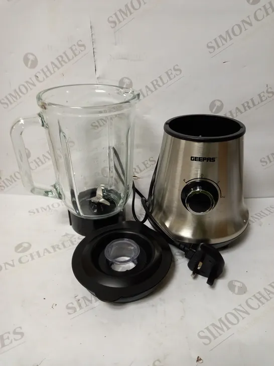 GEEPAS 700W GLASS JUG FOOD BLENDER SMOOTHIE MAKER