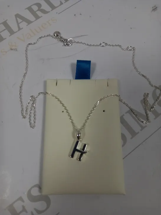 KIT HEALTH SILVER PERSONALISED 'H' NECKLACE 