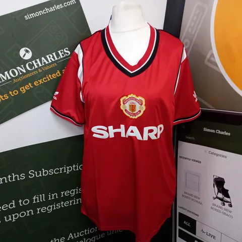 ADIDAS MANCHESTER UNITED HOME SHIRT - LARGE