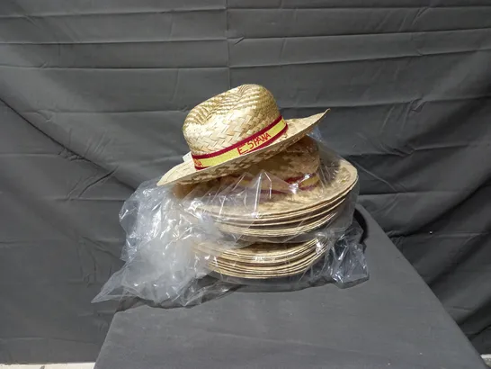 APPROXIMATELY 120 SPAIN SOMBRERO CABALLERO STRAW HATS  