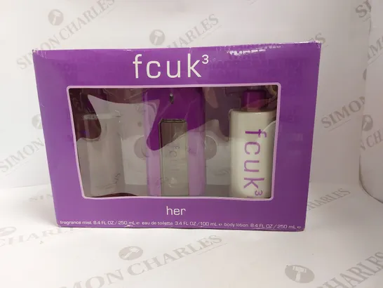 BOXED FCUK3 HER GIFT SET