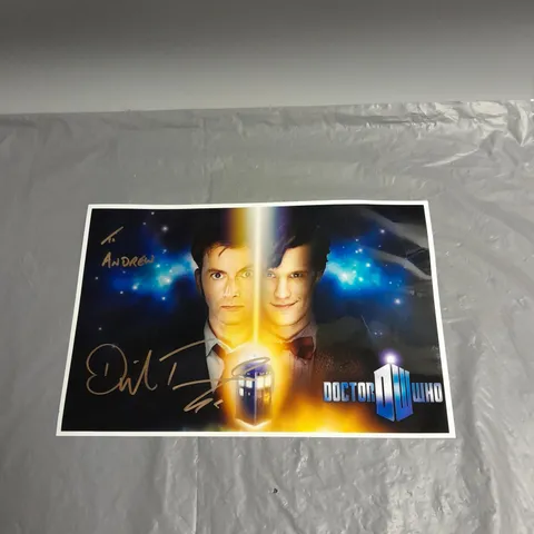 SIGNED DAVID TENNANT DOCTOR WHO PRINT