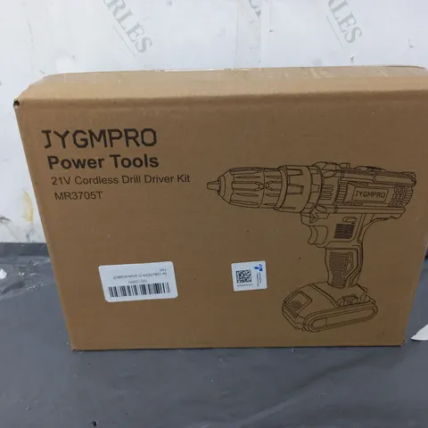 BOXED JYGMPRO 21V CORDLESS DRILL DRIVER KIT 