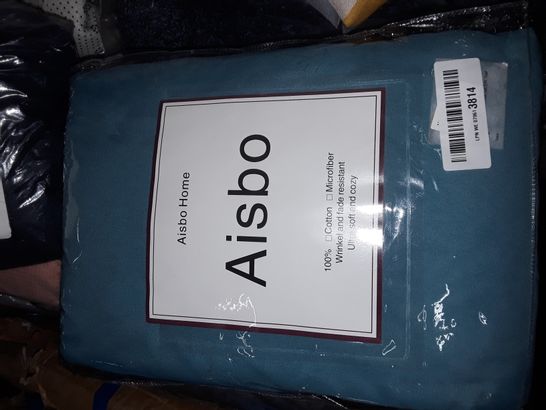 AISBO WRINKLE AND FADE RESISTANT ULTRA SOFT AND COSY TEAL 3PC DUVET SET 