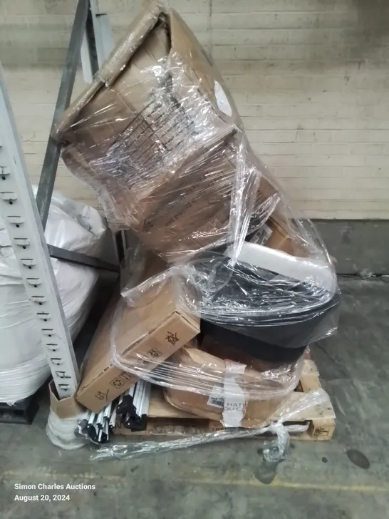 PALLET CONTAINING VARIOUS FURNITURE PARTS CHAIR PARTS ETC.