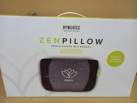 BOXED HOMEDICS ZEN PILLOW SMOOTH CALMING NECK MASSAGE 