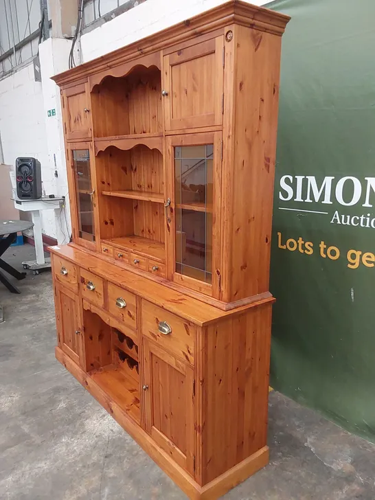 DESIGNER LARGE SOLID PINE WELSH DRESSER UNIT