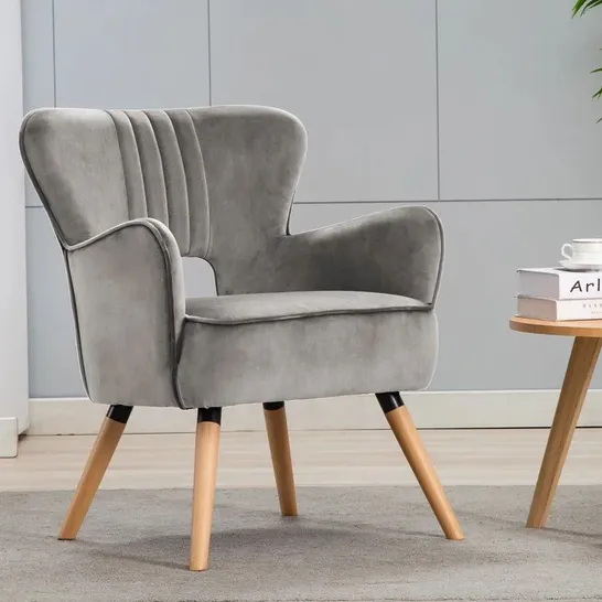 MAKAYIA ARMCHAIR RUBY GREY