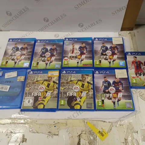 PS4 LOT OF 8 FIFA GAMES - 17,16.15