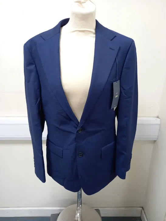 MOSS STRETCH BLUE SUIT JACKET - 38 R