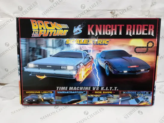 BOXED SCALEXTRIC BACK TO THE FUTURE VS KNIGHT RIDER  