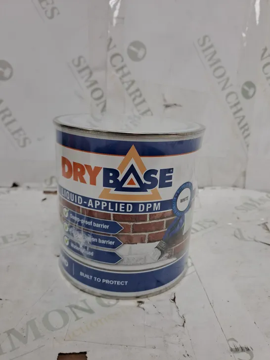 DRYBASE DAMP PROOF PAINT (1 L, WHITE) - DAMP PROOFING MEMBRANE FOR INTERIOR & EXTERIOR WALLS AND FLOORS. WATERPROOF PAINT. - COLLECTION ONLY 