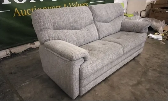 QUALITY BRITISH DESIGNED & MANUFACTURED G PLAN STRATFORD 3 SEATER COPPICE ASH FABRIC SOFA