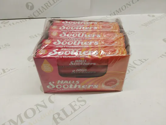 1 X 20 PACK OF HALLS SOOTHERS PEACH & RASPBERRY FLAVOUR