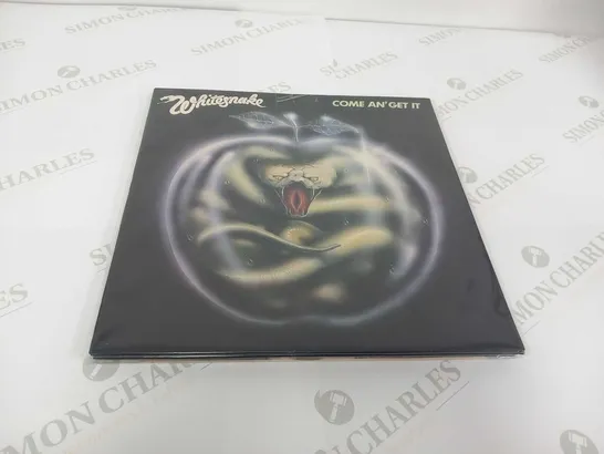 3 WHITESNAKE VINLY LPS. COME AN GET IT, READY AN WILLING AND LIVE IN THE HEART OF THE CITY