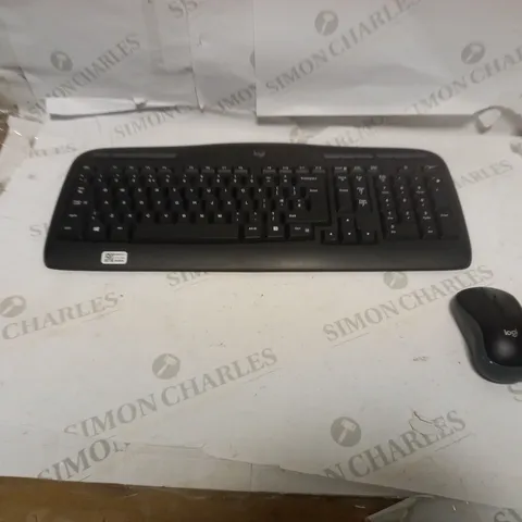 LOGITECH GREY KEYBOARD AND MOUSE 