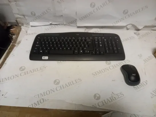 LOGITECH GREY KEYBOARD AND MOUSE 