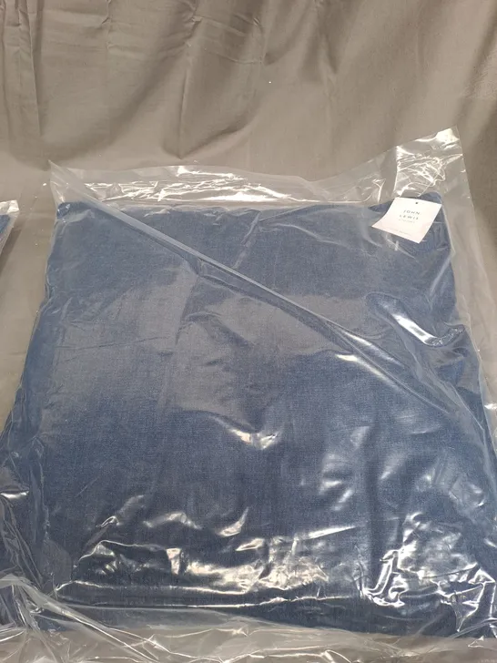 SEALED JOHN LEWIS OUTDOOR CUSHION IN BLUE 