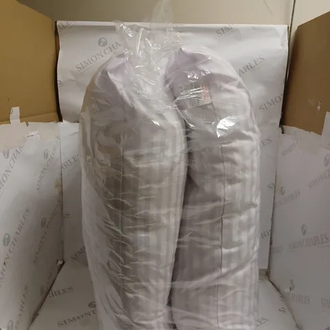 PACKED AND SEALED BOX OF 2 PILLOWS. 