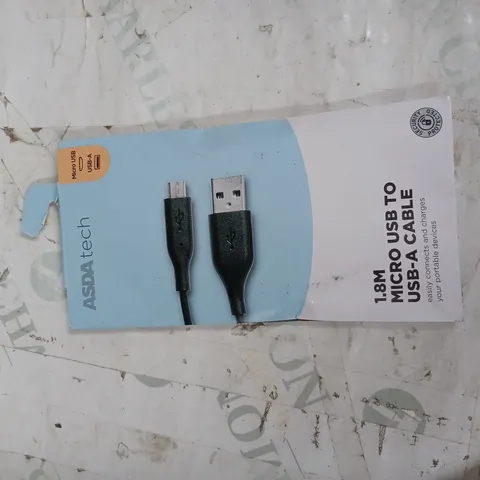 ASDA TECH 1.8 MICRO USB TO USB-A CABLE