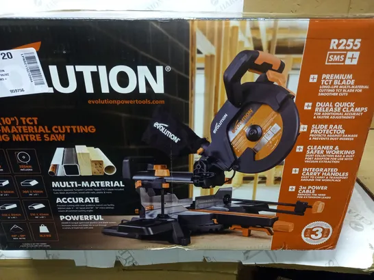 EVOLUTION POWER TOOLS R255SMS+ COMPOUND SAW 