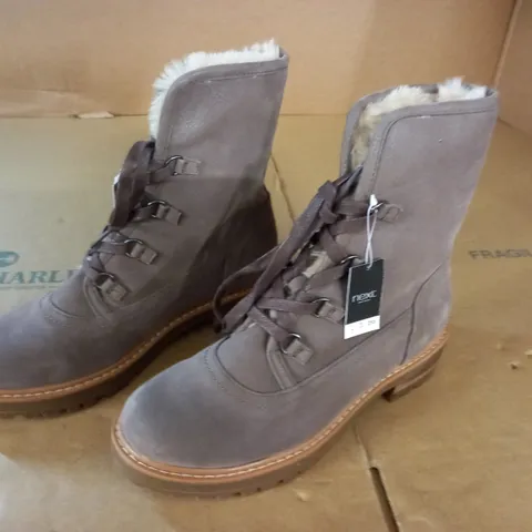 PAIR OF NEXT TAUPE BOOTS - UK 6