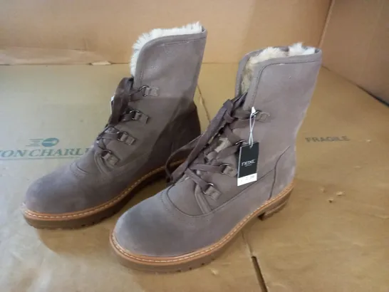 PAIR OF NEXT TAUPE BOOTS - UK 6