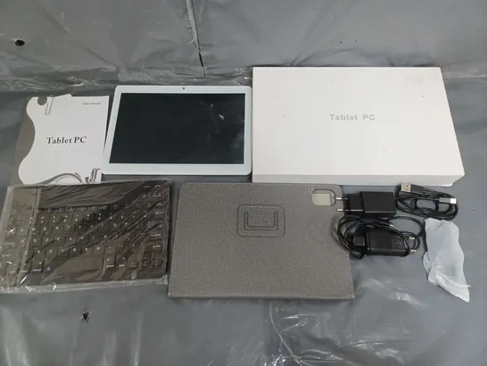 BOXED KISEDAR TABLET PC IN GREY WITH KEYBOARD, CASE, AND ACCESSORIES 