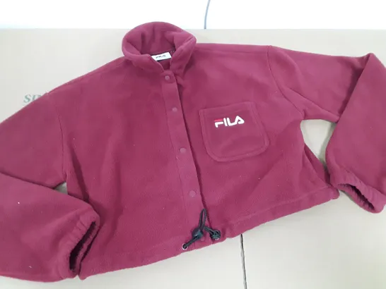 FILA BURGUNDY CROPPED FLEECE - SIZE UNSPECIFIED 