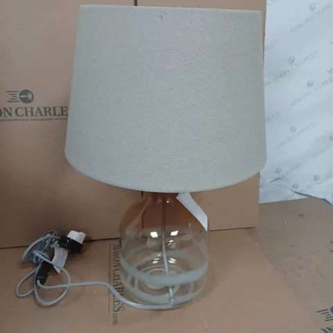 BOXED MICHELLE KEEGAN TULLIO NATURAL LAMP