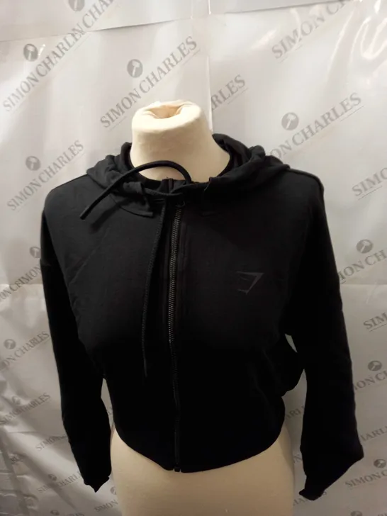 GYMSHARK CROPPED ZIPPED JACKET SIZE M