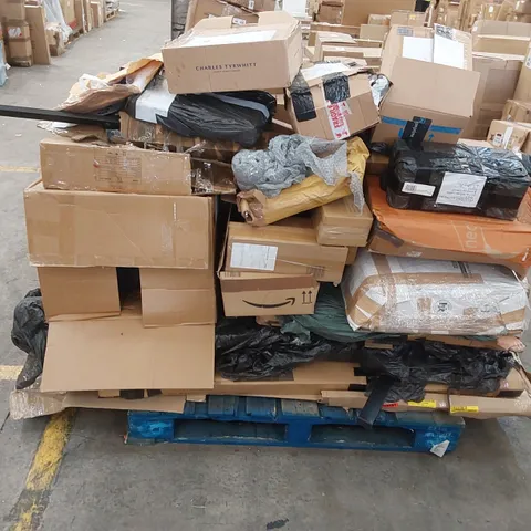 PALLET OF ASSORTED HOUSEHOLD GOODS AND INCOMPLETE FURNITURE PARTS 