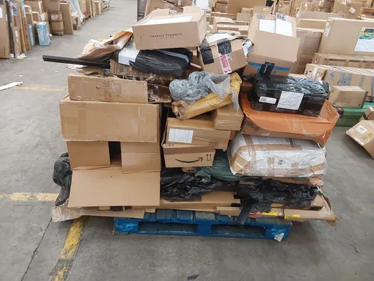 PALLET OF ASSORTED HOUSEHOLD GOODS AND INCOMPLETE FURNITURE PARTS 