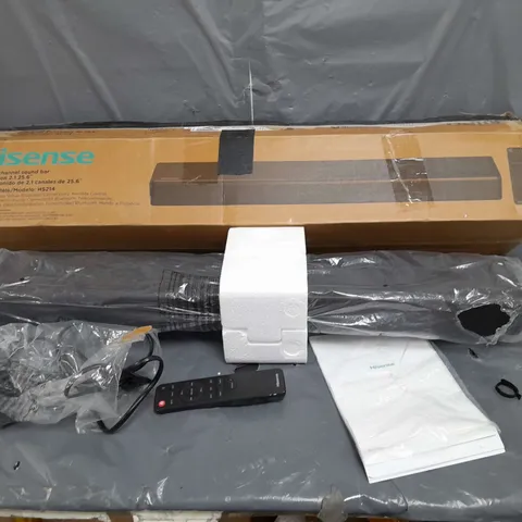 BOXED HISENSE SOUNDBAR HS214