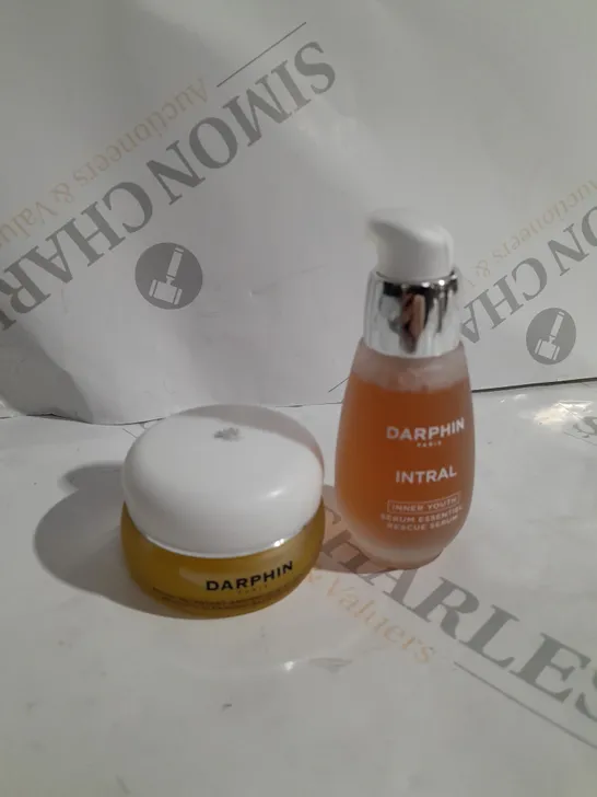 boxed Darphin cleansing balm & rescue serum 